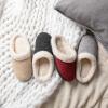 imageWishcotton Womens Lambrub Sherpa House Slippers Memory Foam Indoor OutdoorGrey