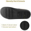 imageWishcotton Womens Lambrub Sherpa House Slippers Memory Foam Indoor OutdoorGrey