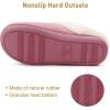 imageWishcotton Womens Lambrub Sherpa House Slippers Memory Foam Indoor OutdoorPink