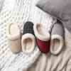 imageWishcotton Womens Lambrub Sherpa House Slippers Memory Foam Indoor OutdoorWine