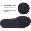 imageZigzagger Mens Moccasin Slippers Memory Foam House Shoes Indoor and Outdoor Warm Loafer SlippersBlack