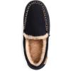 imageZigzagger Mens Moccasin Slippers Memory Foam House Shoes Indoor and Outdoor Warm Loafer SlippersBlack