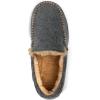 imageZigzagger Mens Moccasin Slippers Memory Foam House Shoes Indoor and Outdoor Warm Loafer SlippersFelt Grey