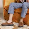 imageZigzagger Mens Moccasin Slippers Memory Foam House Shoes Indoor and Outdoor Warm Loafer SlippersTan
