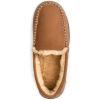 imageZigzagger Mens Moccasin Slippers Memory Foam House Shoes Indoor and Outdoor Warm Loafer SlippersTan