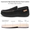 imageZigzagger Mens Moccasin Slippers Memory Foam House Shoes Indoor and Outdoor Warm Loafer SlippersVanta