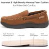 imageZigzagger Mens Moccasin Slippers Memory Foam House Shoes Indoor and Outdoor Warm Loafer SlippersWindsor
