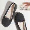 imageWishcotton Summer House Shoes for Women Comfy Slippers for Women with Closed Back Indoor and OutdoorDark Grey