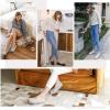 imageWishcotton Summer House Shoes for Women Comfy Slippers for Women with Closed Back Indoor and OutdoorLight Blue