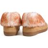 imageZigzagger Faux Suede ankle Bootie Slippers for Women Cozy House Shoes with Faux Fur Collar and Lining Indoor Outdoor