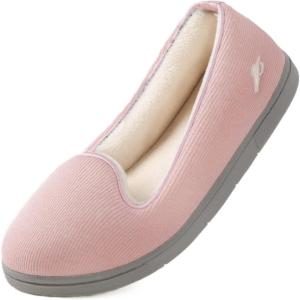 imageWishcotton Summer House Shoes for Women Comfy Slippers for Women with Closed Back Indoor and OutdoorPink