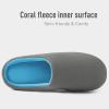 imageWishcotton Mens Memory Foam Slippers Indoor Outdoor Cozy House Shoes with Sturdy Rubber SoleDark Grey