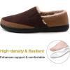imageZigzagger Mens Zermatt Woolblend Loafer Slippers with Memory Foam IndoorSmokey Taupe