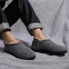imageZizor Mens Comfy Caterpillar Slippers Indoor Outdoor House Shoes Warm Soft Knit Upper Fuzzy Fleece Lined Memory Foam Sole with Hard BottomHarajuku Grey