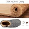 imageZizor Mens Comfy Caterpillar Slippers Indoor Outdoor House Shoes Warm Soft Knit Upper Fuzzy Fleece Lined Memory Foam Sole with Hard BottomLight Grey