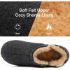 imageZizor Mens Comfy Caterpillar Slippers Indoor Outdoor House Shoes Warm Soft Knit Upper Fuzzy Fleece Lined Memory Foam Sole with Hard BottomMystic Black