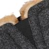imageZizor Mens Comfy Caterpillar Slippers Indoor Outdoor House Shoes Warm Soft Knit Upper Fuzzy Fleece Lined Memory Foam Sole with Hard BottomMystic Black