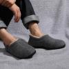 imageZizor Mens Comfy Caterpillar Slippers Indoor Outdoor House Shoes Warm Soft Knit Upper Fuzzy Fleece Lined Memory Foam Sole with Hard BottomStormy Grey