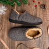 imageZizor Mens Comfy Caterpillar Slippers Indoor Outdoor House Shoes Warm Soft Knit Upper Fuzzy Fleece Lined Memory Foam Sole with Hard BottomStormy Grey