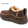 imageZizor Mens Doyle Memory Foam Moccasin House Shoes SlippersCoffee