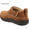 imageZizor Mens Doyle Memory Foam Moccasin House Shoes SlippersCold Tawny