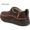 imageZizor Mens Doyle Memory Foam Moccasin House Shoes SlippersCool Coffee