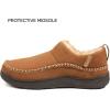 imageZizor Mens Doyle Memory Foam Moccasin House Shoes SlippersTan