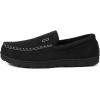 imageZizor Mens Moccasin Slippers With Memory Foam House Shoes for Indoor OutdoorBlack