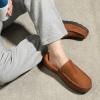imageZizor Mens Moccasin Slippers With Memory Foam House Shoes for Indoor OutdoorCamel