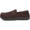 imageZizor Mens Moccasin Slippers With Memory Foam House Shoes for Indoor OutdoorCoffee