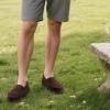 imageZizor Mens Moccasin Slippers With Memory Foam House Shoes for Indoor OutdoorCoffee