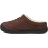 imageZizor Mens Slip On Moccasin Slippers Fleece Lined Bedroom House Shoes for IndoorOutdoorChocolate Brown