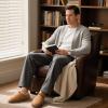 imageZizor Mens Vallarta Plush Suede Clog SlippersChesnut Tan