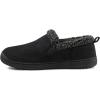 imageZizor Mens Zermatt Plush Suede House Slippers Memory FoamBlack