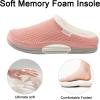 imageZizor Womens Moselle Fuzzy Moccasin House Slippers Memory Foam IndoorDusk Pink