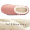 imageZizor Womens Moselle Fuzzy Moccasin House Slippers Memory Foam IndoorDusk Pink