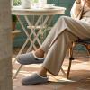 imageZizor Womens Moselle Fuzzy Moccasin House Slippers Memory Foam IndoorHeather Grey