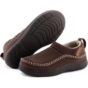 imageZizor Mens Doyle Memory Foam Moccasin House Shoes SlippersCool Coffee