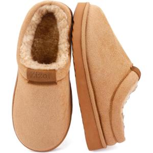 imageZizor Mens Vallarta Plush Suede Clog SlippersSand