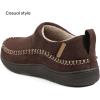 imageZigzagger Mens MoCozy Moccasin Ankle Toasty House Shoes Slippers Indoor OutdoorPumpkin