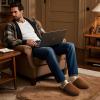 imageZigzagger Mens Mocozy Scuff House Slippers IndoorCoffee