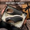 imageZigzagger Mens Slip On Moccasin Slippers IndoorOutdoor Warm Fuzzy Comfy House Shoes Fluffy Wide Loafer SlippersDark Grey