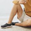 imageZigzagger Mens Slip On Moccasin Slippers IndoorOutdoor Warm Fuzzy Comfy House Shoes Fluffy Wide Loafer SlippersDark Grey