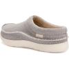 imageZigzagger Mens Slip On Moccasin Slippers IndoorOutdoor Warm Fuzzy Comfy House Shoes Fluffy Wide Loafer SlippersLight Grey