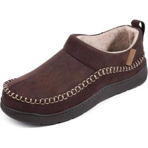 imageZigzagger Mens MoCozy Moccasin Ankle Toasty House Shoes Slippers Indoor OutdoorPumpkin