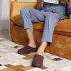 imageZigzagger Mens Slip On Moccasin Slippers IndoorOutdoor Warm Fuzzy Comfy House Shoes Fluffy Wide Loafer SlippersCoffee 910 DM US
