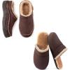 imageZigzagger Mens Slip On Moccasin Slippers IndoorOutdoor Warm Fuzzy Comfy House Shoes Fluffy Wide Loafer SlippersCoffee 910 DM US