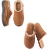 imageZigzagger Mens Slip On Moccasin Slippers IndoorOutdoor Warm Fuzzy My Pillow Comfy House Shoes Fluffy Wide Loafer SlippersTan910 DM US