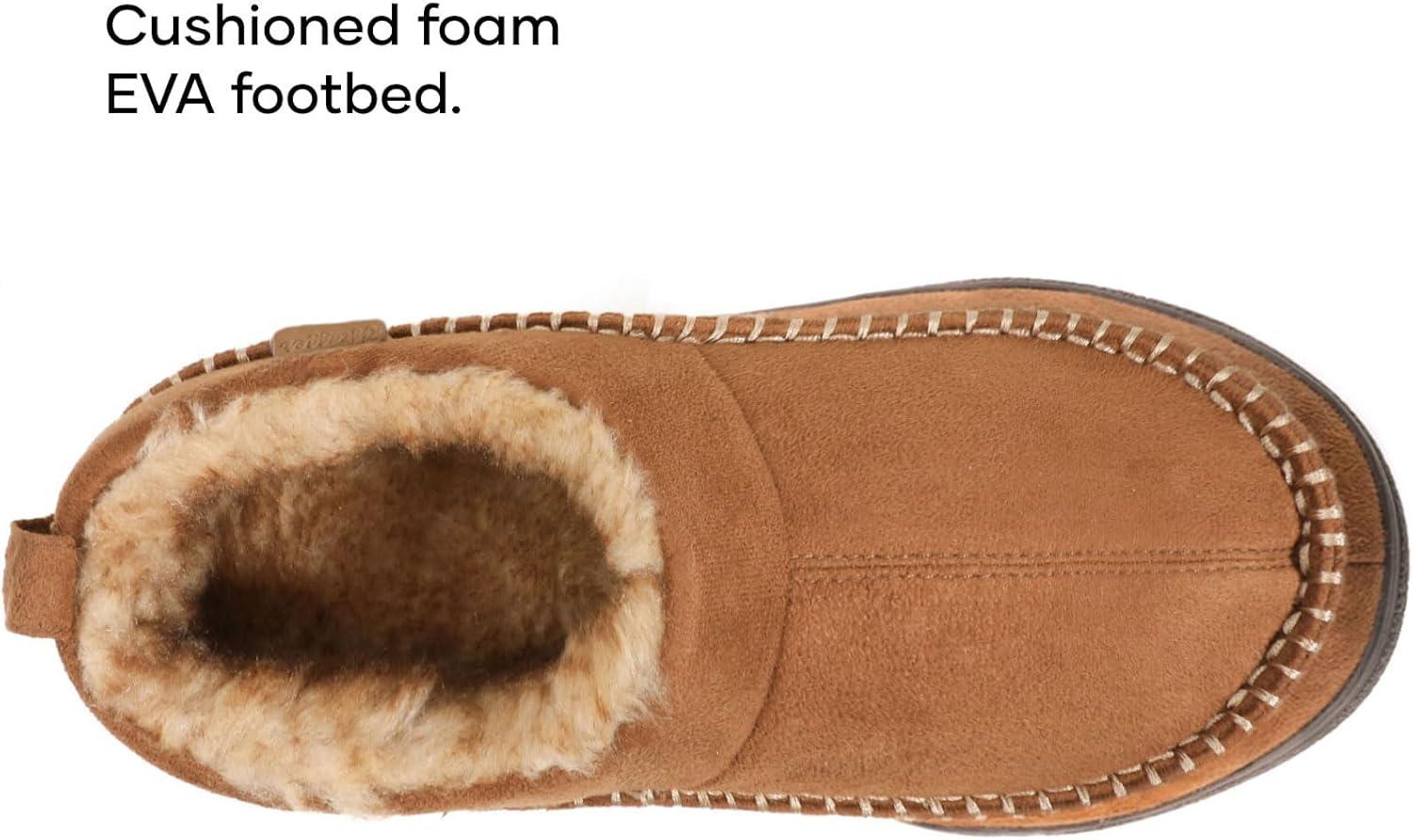 imageZigzagger Mens Moccasin Ankle Toasty House Shoes Slippers Indoor OutdoorTan