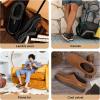 imageZigzagger For Winter ampamp Spring Set of 2 Pairs Size 1314Mens Slip On Moccasin Slippers IndoorOutdoor Warm Fuzzy Comfy House Shoes Fluffy Wide Loafer SlippersCoffeeampampCold Tawny